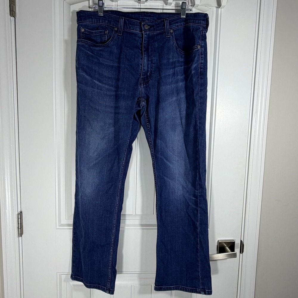 Levis 559 Relaxed Straight Jeans Mens 36x30 Medium Wash Blue Denim 00559-0451